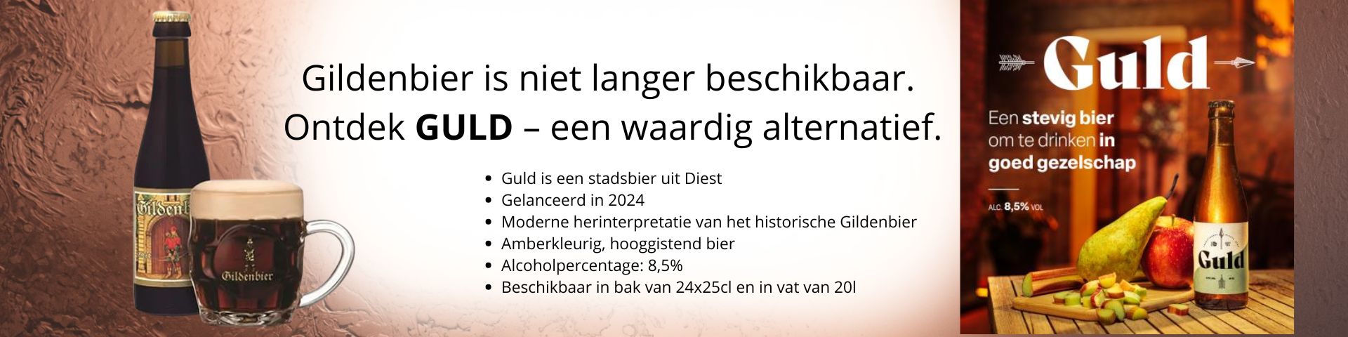Banner Gildenbier en Guldbier